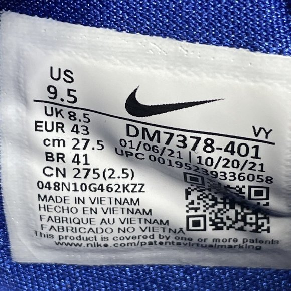 Nike Air Zoom Freak 3 Promo Giannis Basketball Shoes Blue White Mens Siz… - Picture 9 of 9